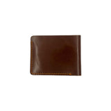Full Grain Leather Dollar-Size Bifold Wallet – Coffee Brown