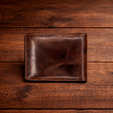 Premium Cow Leather Bifold Wallet – Vintage Tan